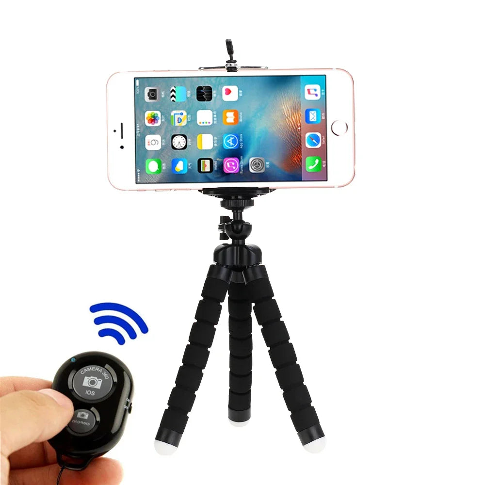 Adjustable Octopus Flexible Phone Holder Tripod Stand For iPhone Camera Bracket