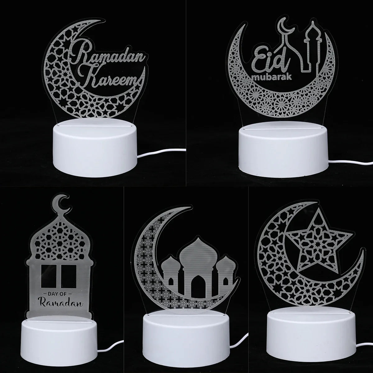 Lampe LED 3D Eid Mubarak