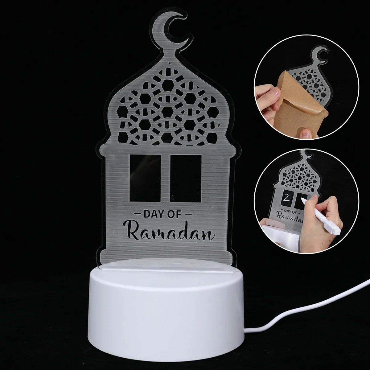 Lampe LED 3D Eid Mubarak