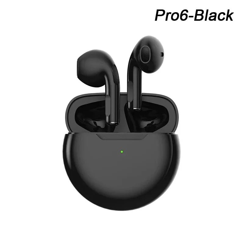 Original Pro 6 TWS Wireless Bluetooth Earphones Headphones Mini Fone Earphone Stereo Sport Headset For Xiaomi Android Earbuds