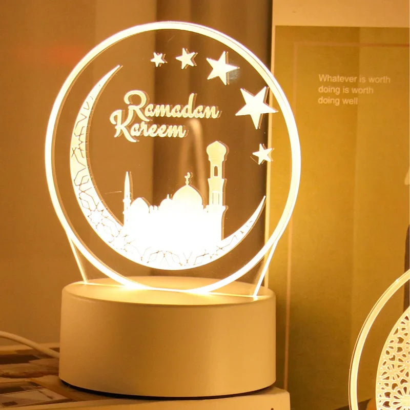 Lampe LED 3D Eid Mubarak